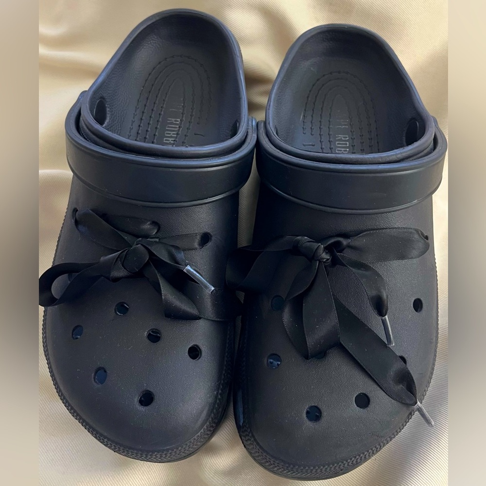 Cape Robbin Gardener Chunky Platform Clogs Ankle Strap Slip On Sandal 10 M Black
